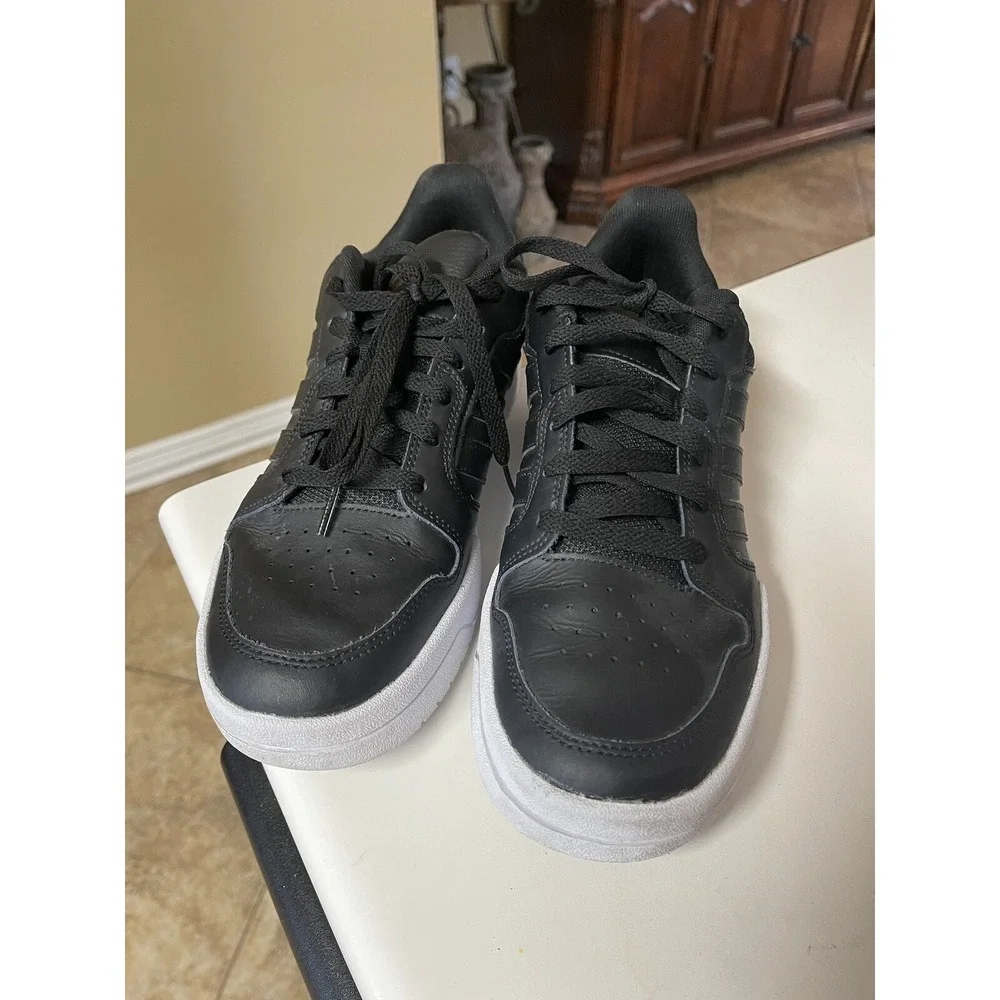Adidas Entrap Core Black Mens 8.5 Low Top Sneakers Casual‎ Athletic Shoes Trendy